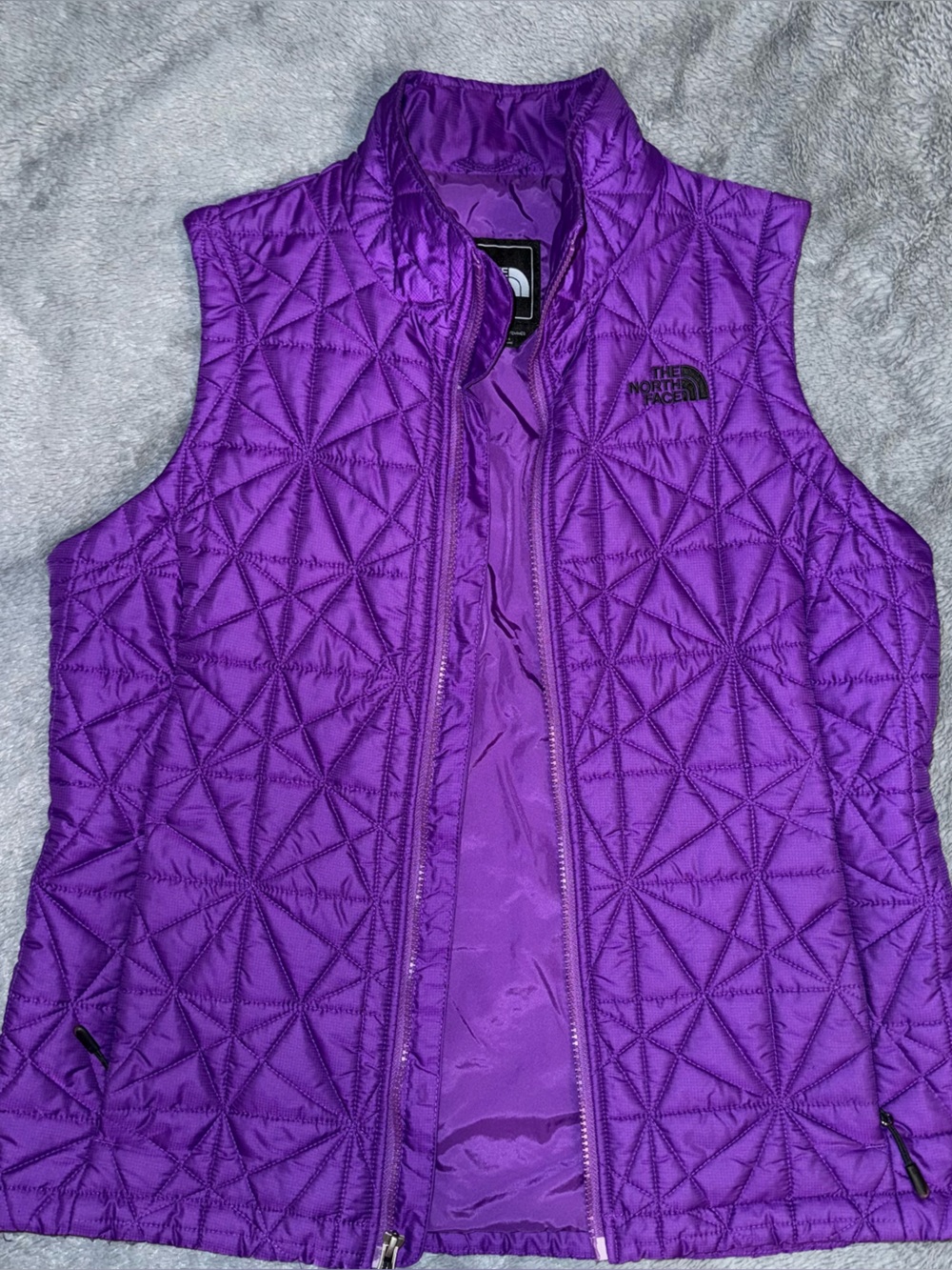 The North Face Quilted Purple Puffer Vest